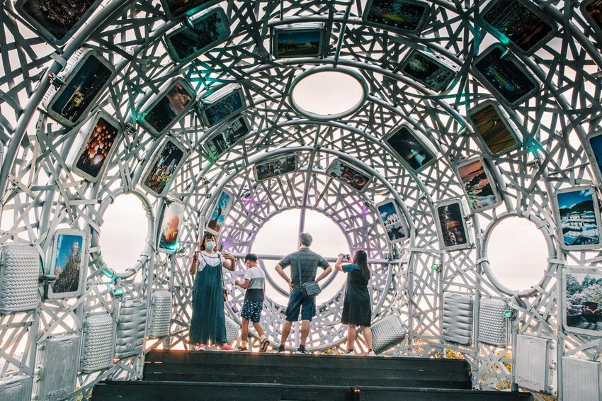 桃園市桃園區虎頭山環保公園|不用花錢也能擁有百萬夜景!俯瞰整座城市的270度超廣角浪漫夜景聖地