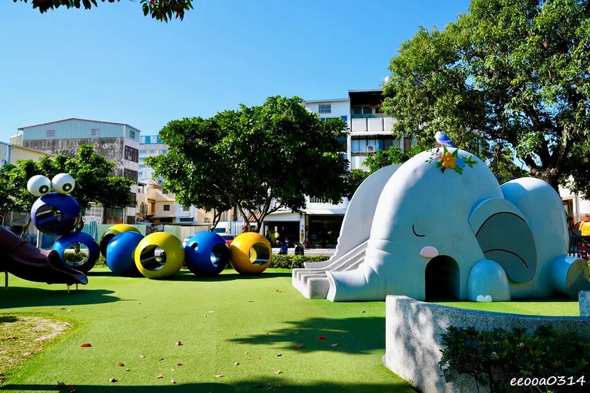 屏東遛小孩好去處「勝利動物溜滑梯公園」，8座超萌動物溜滑梯免