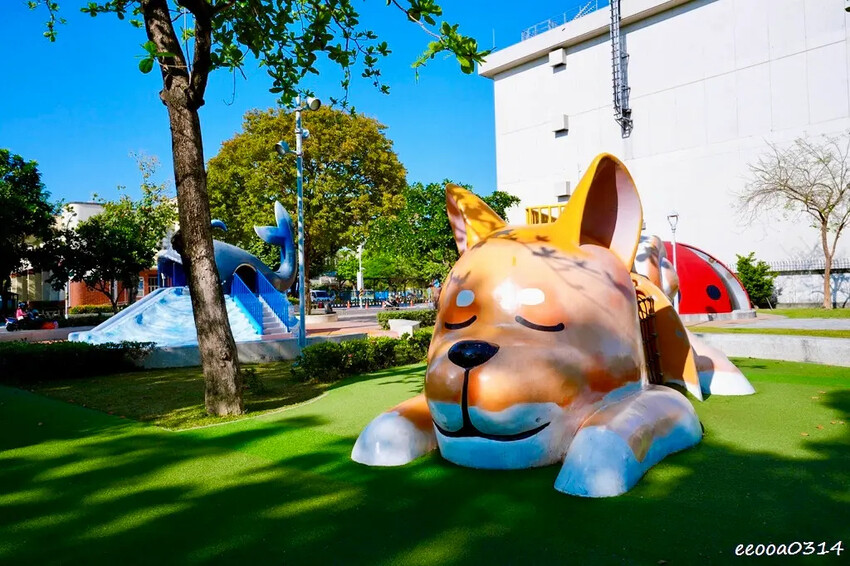 屏東遛小孩好去處「勝利動物溜滑梯公園」，8座超萌動物溜滑梯免
