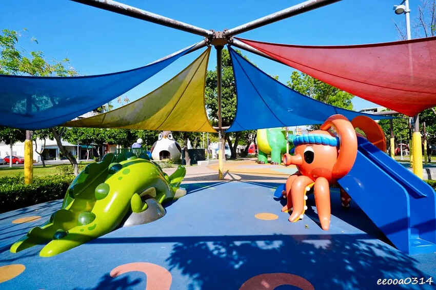 屏東遛小孩好去處「勝利動物溜滑梯公園」，8座超萌動物溜滑梯免