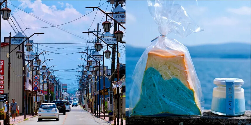 河口湖富士山拍攝景點「日川時計店」， FUJISAN SHO