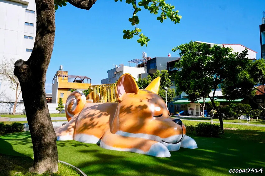 屏東遛小孩好去處「勝利動物溜滑梯公園」，8座超萌動物溜滑梯免