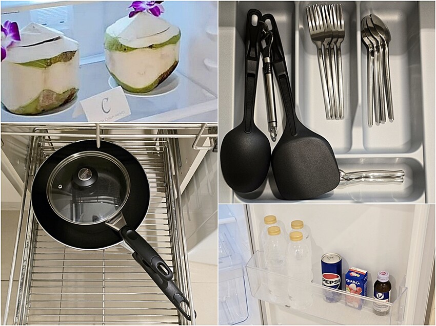 泰國泰國曼谷住宿推薦|Centre Point Serviced Apartment Thong Lo，公寓式酒店、超大房型配備強，廚房、洗烘衣