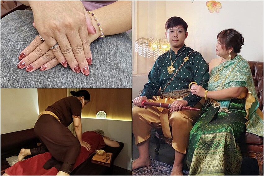 泰國曼谷自由行必去體驗！！光療美甲、泰服拍攝、生薑暖油按摩SPA！！