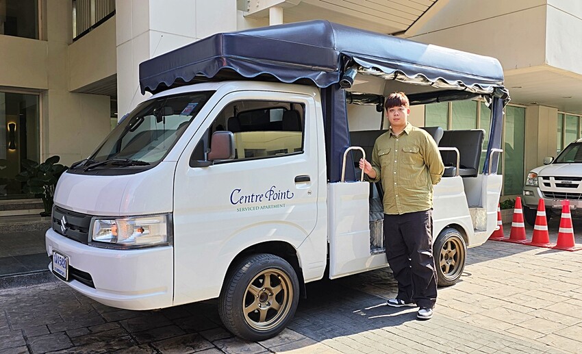 泰國泰國曼谷住宿推薦|Centre Point Serviced Apartment Thong Lo，公寓式酒店、超大房型配備強，廚房、洗烘衣