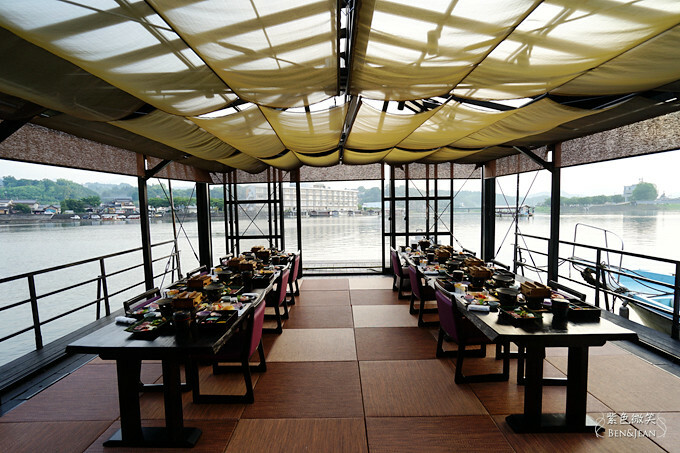 日本雛之里山陽館》ひなの里山陽館一泊二食的屋形船體驗用餐愜意舒心，緊依三偎川風景秀麗