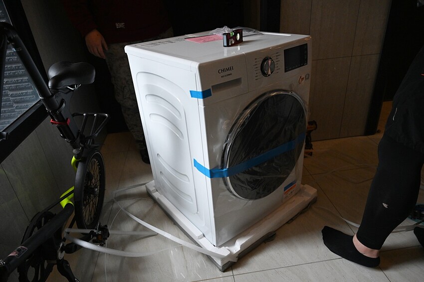 開箱。CHIMEI奇美智能滾筒洗衣機 WS-V139WD|蒸氣洗、一小時洗脫烘、槽洗淨、智能省水! - 快樂的過每一天