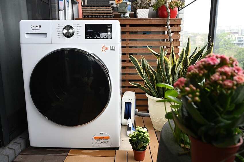 開箱。CHIMEI奇美智能滾筒洗衣機 WS-V139WD|蒸氣洗、一小時洗脫烘、槽洗淨、智能省水! - 快樂的過每一天