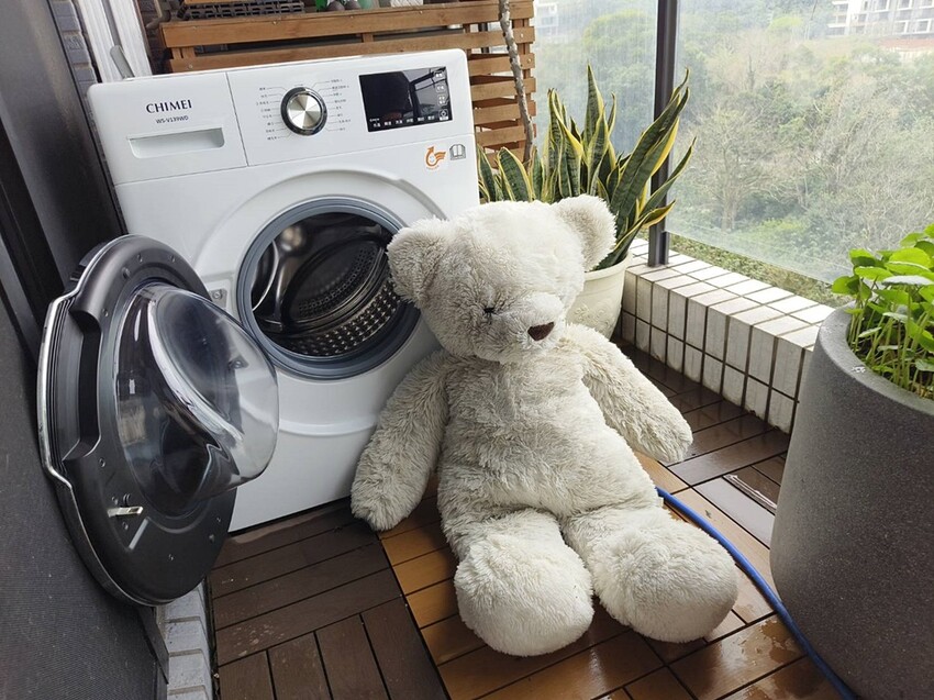 開箱。CHIMEI奇美智能滾筒洗衣機 WS-V139WD|蒸氣洗、一小時洗脫烘、槽洗淨、智能省水! - 快樂的過每一天