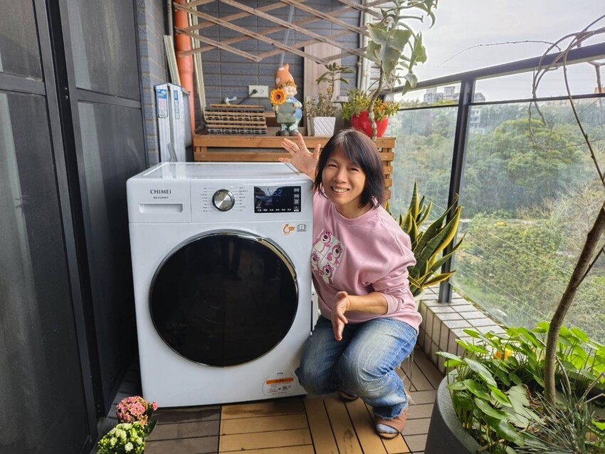 開箱。CHIMEI奇美智能滾筒洗衣機 WS-V139WD|蒸氣洗、一小時洗脫烘、槽洗淨、智能省水! - 快樂的過每一天