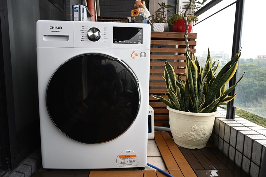 開箱。CHIMEI奇美智能滾筒洗衣機 WS-V139WD|蒸氣洗、一小時洗脫烘、槽洗淨、智能省水! - 快樂的過每一天
