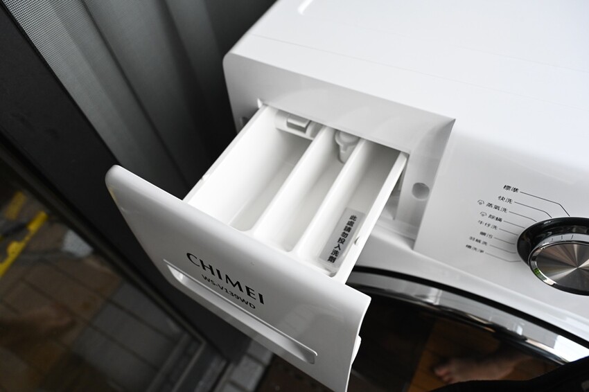 開箱。CHIMEI奇美智能滾筒洗衣機 WS-V139WD|蒸氣洗、一小時洗脫烘、槽洗淨、智能省水! - 快樂的過每一天