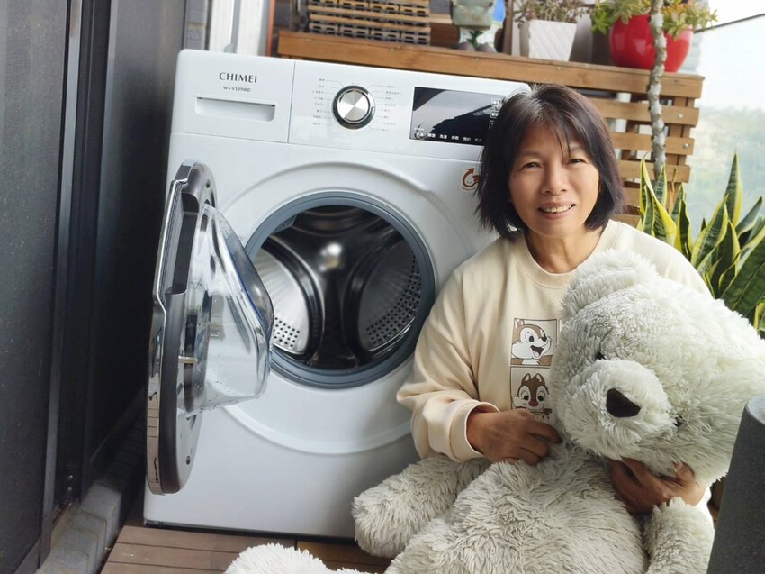 開箱。CHIMEI奇美智能滾筒洗衣機 WS-V139WD|蒸氣洗、一小時洗脫烘、槽洗淨、智能省水! - 快樂的過每一天