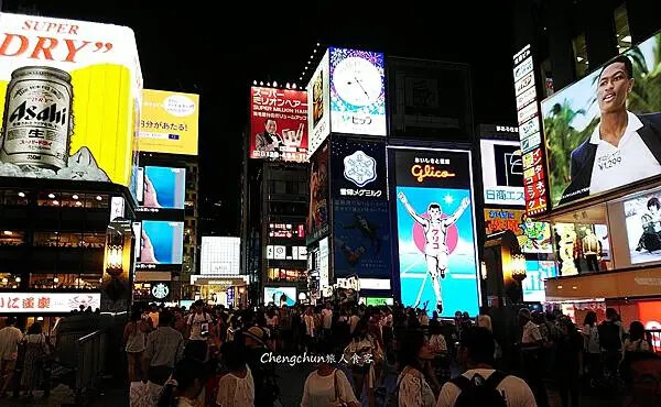 日本大阪道頓崛美食隨記 :一蘭拉麵、章魚燒あっちち本舗、迴轉