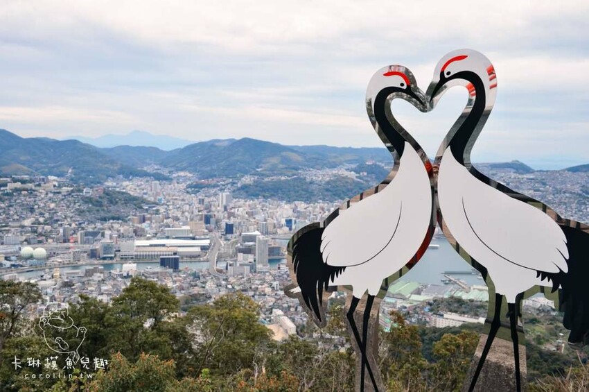 長崎一日遊行程｜搭郵輪玩稻佐山夜景、企鵝水族館、橘神社賞櫻 - 卡琳。摸魚兒趣