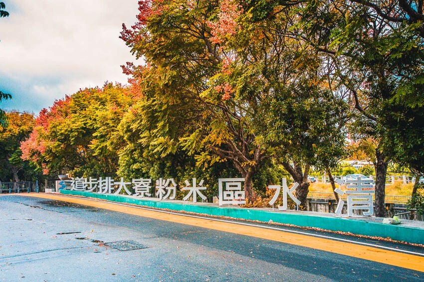 清水米粉寮步道，四色台灣欒樹美拍熱點，台中景點推薦。