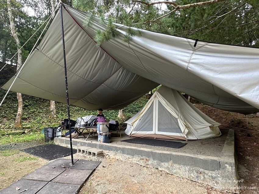 苗栗縣南庄鄉赫利豐岳露營區-營區有小動物，還有懶人露營免搭帳