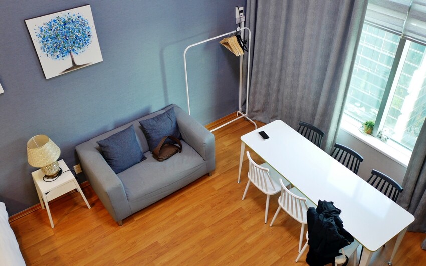 首爾弘大住宿推薦,JSM Studio樓中樓飯店,弘大地鐵旁。