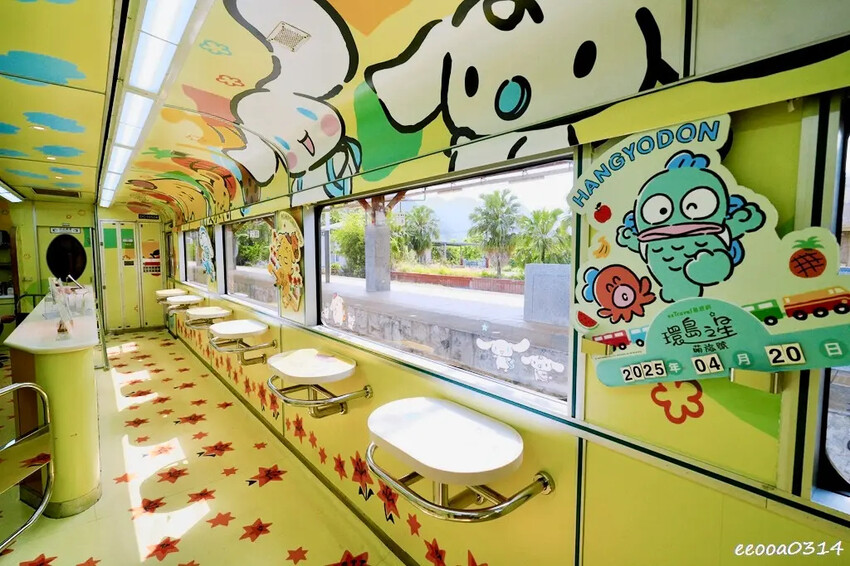 台灣鐵道旅遊∣搭上「環島之星萌旅號」與三麗鷗家族一起環遊台灣