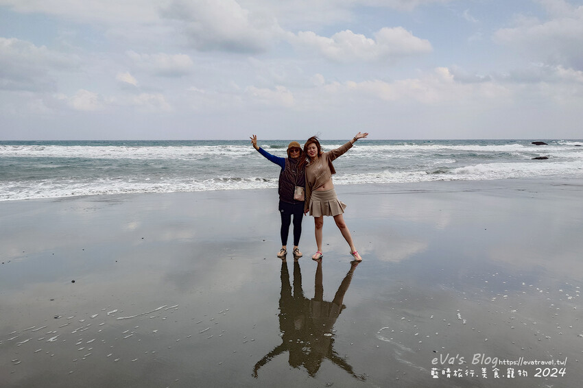 台東縣成功鎮【台東景點】都歷部落傳統海域—Pacefongan(巴茲風岸)都歷沙灘|阿美族天空之鏡秘境,黑沙灘絕美倒影|寵物友善海灘推薦。台東天空之鏡