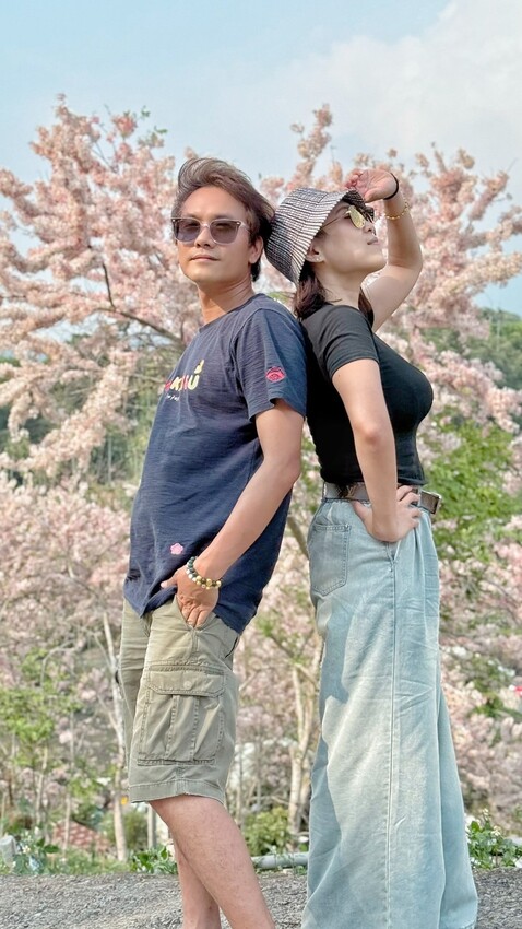 嘉義縣竹崎鄉嘉義景點/竹崎阿拉伯的粉紅村，季節限定的花旗木及金針花海！