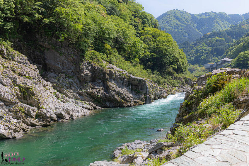 大步危小步危峽谷｜德島縣日本–搭乘麗星郵輪探索星號岸上行程，飽覽峽谷美景走訪刺激的祖谷藤蔓橋 @GRACE幸福漫步