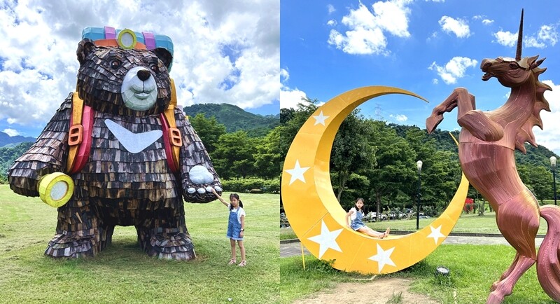 嘉義親子景點推薦!3000坪三隻小豬觀光農場,動物園 滑草 DIY全家暢玩。