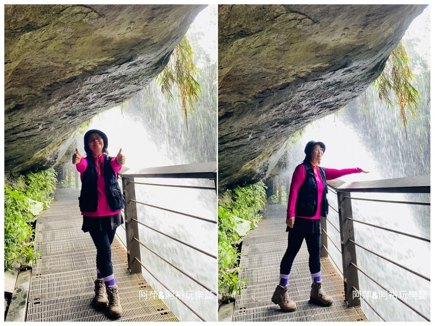 嘉義梅山竹坑溪步道！龍宮瀑布水濂洞秘境，感受大自然磅礴力量。