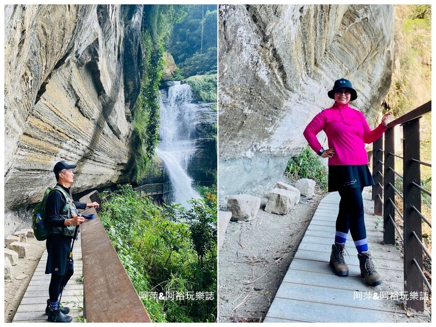 嘉義梅山竹坑溪步道！龍宮瀑布水濂洞秘境，感受大自然磅礴力量。