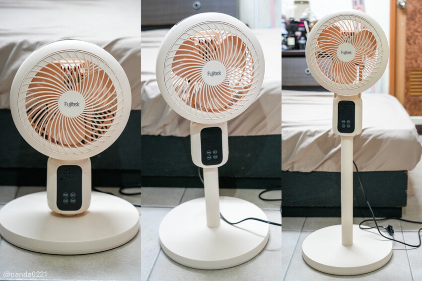 電風扇開箱｜Fujitek富士電通語音遙控循環扇．360度擺頭設計，夏日省電涼感推薦！