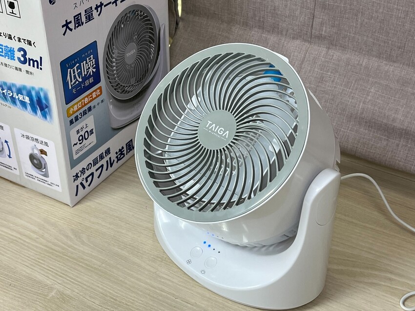 （風扇推薦）日本TAIGA大河家電 8吋DC瞬涼循環冰風桌扇