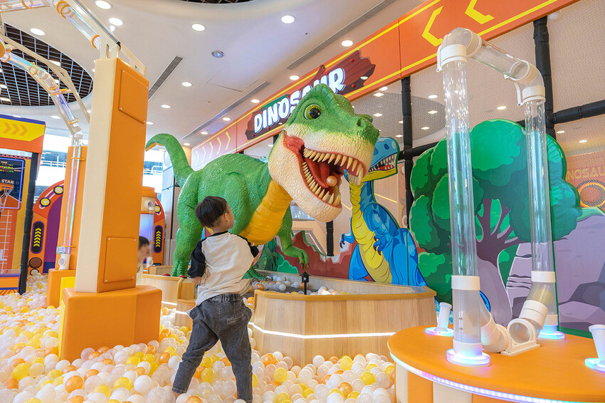 台中樂米樂園北歐館｜台中兒童樂園｜瑪利歐奧運闖關環｜恐龍島｜台中東區景點推薦