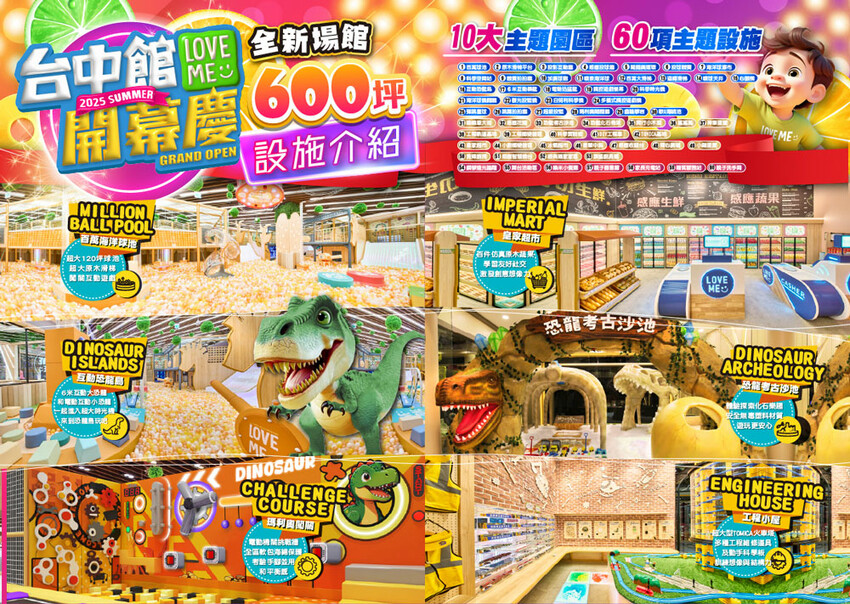台中樂米樂園北歐館｜台中兒童樂園｜瑪利歐奧運闖關環｜恐龍島｜台中東區景點推薦