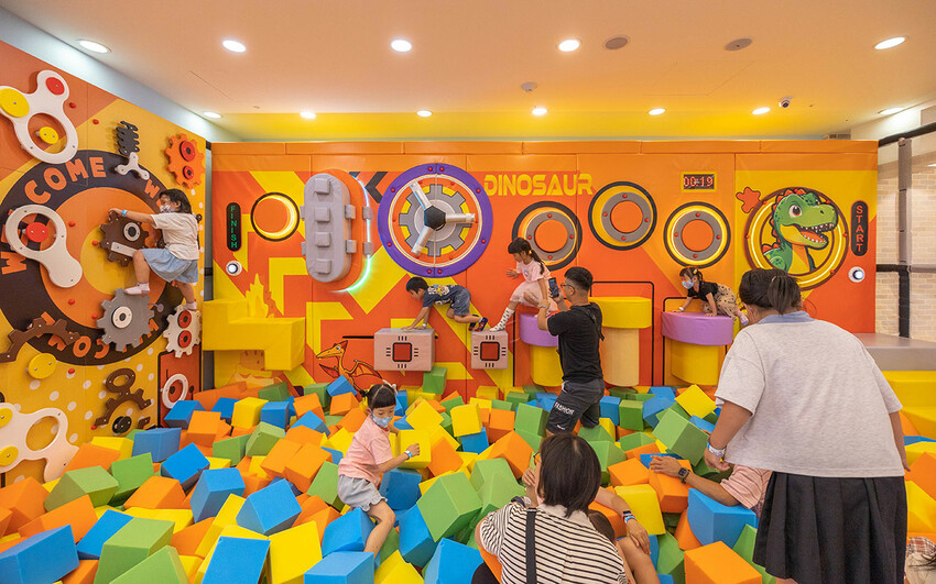 台中樂米樂園北歐館｜台中兒童樂園｜瑪利歐奧運闖關環｜恐龍島｜台中東區景點推薦