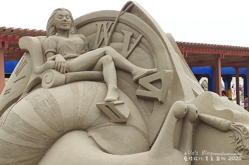 苗栗縣通霄鎮【2025通霄沙雕藝術節】通霄海水浴場｜永續和平主題免費入場，一起逍遙沙城賞沙雕、玩海灘。苗栗海邊