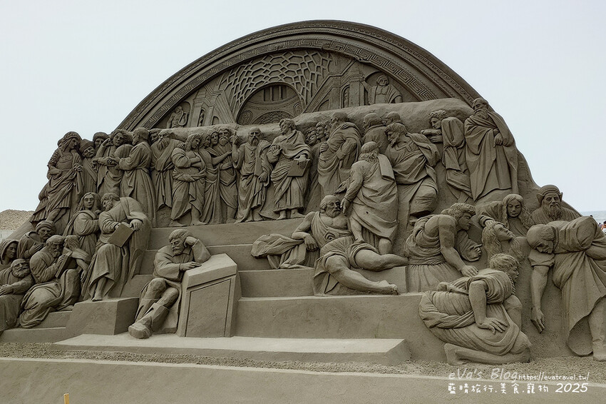 苗栗縣通霄鎮【2025通霄沙雕藝術節】通霄海水浴場｜永續和平主題免費入場，一起逍遙沙城賞沙雕、玩海灘。苗栗海邊