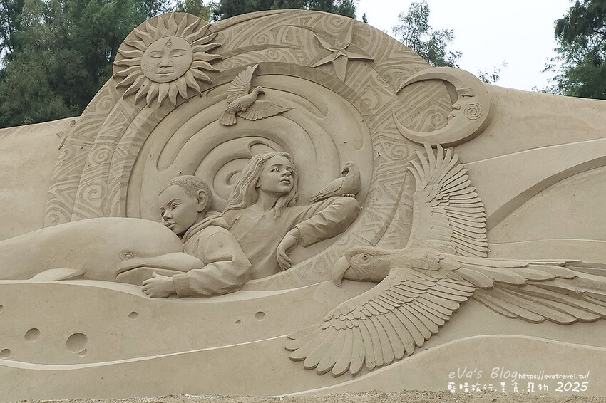 苗栗縣通霄鎮【2025通霄沙雕藝術節】通霄海水浴場｜永續和平主題免費入場，一起逍遙沙城賞沙雕、玩海灘。苗栗海邊