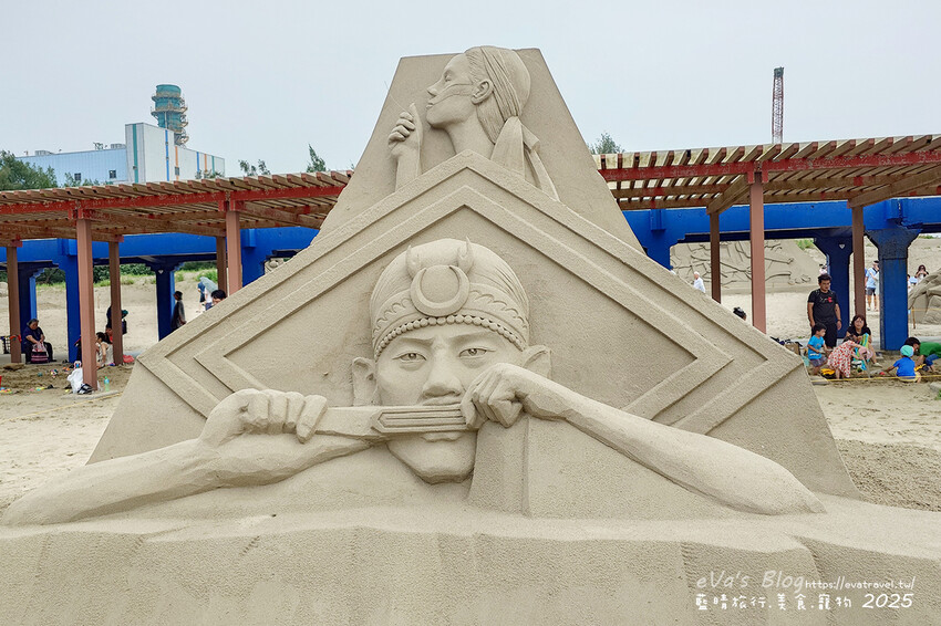 苗栗縣通霄鎮【2025通霄沙雕藝術節】通霄海水浴場｜永續和平主題免費入場，一起逍遙沙城賞沙雕、玩海灘。苗栗海邊