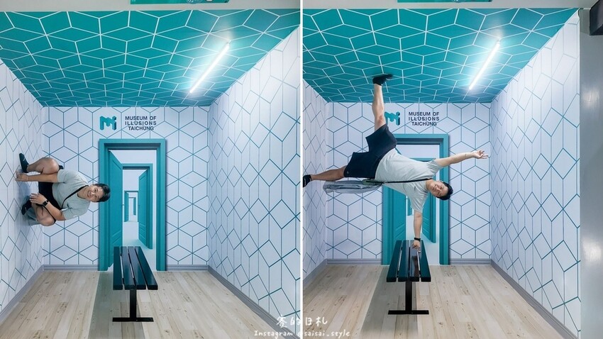 暑假親子景點！台中幻覺博物館視覺錯覺奇妙旅程，錯位拍照超趣味