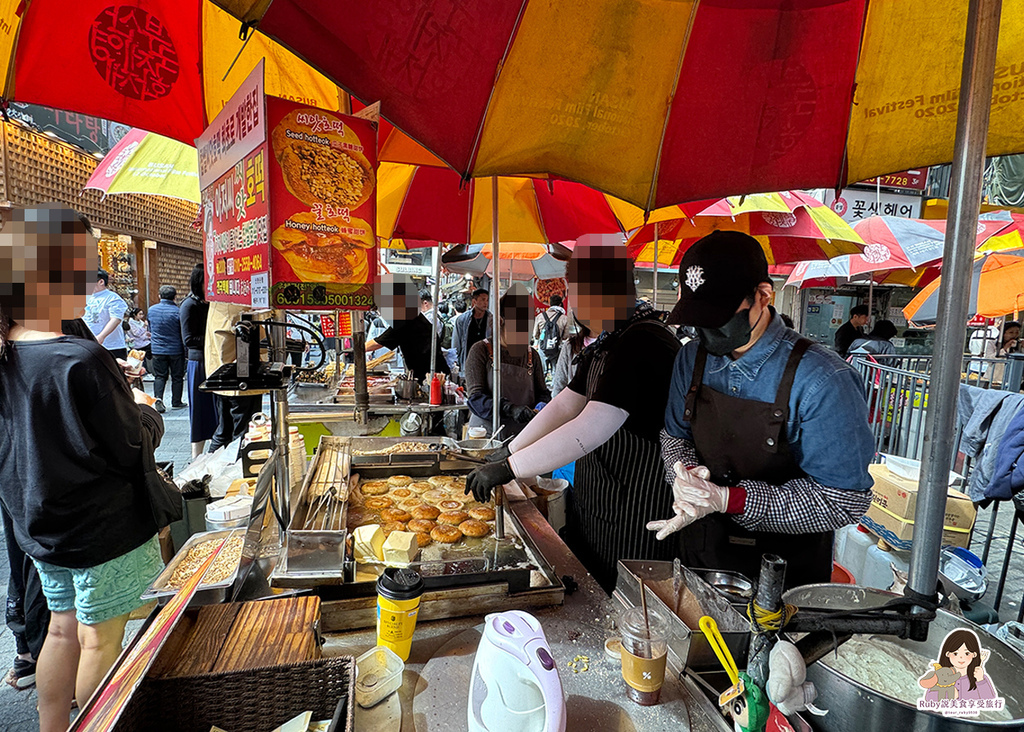 【釜山BIFF廣場美食】元祖大叔黑糖餅 씨맛호떡，現點現做 
