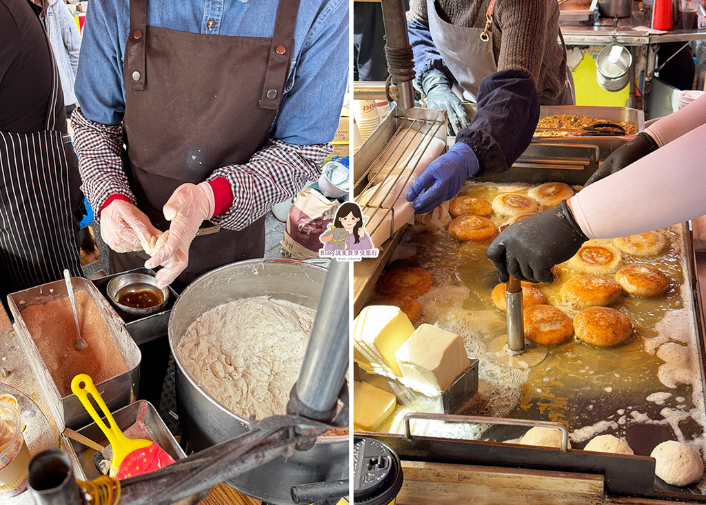 【釜山BIFF廣場美食】元祖大叔黑糖餅 씨맛호떡，現點現做 