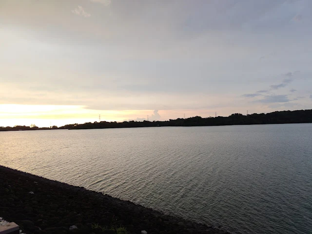 仁義潭水庫 - 大壩步道 - 夕陽