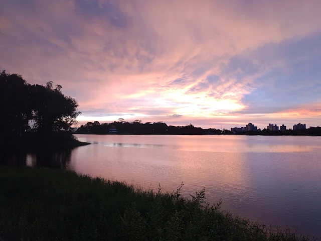 蘭潭風景特定區 (蘭潭水庫) - 湖光夕陽