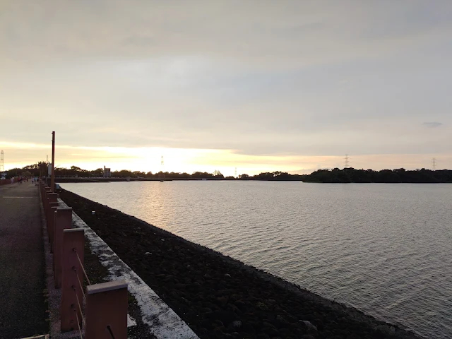 仁義潭水庫 - 大壩步道 - 夕陽