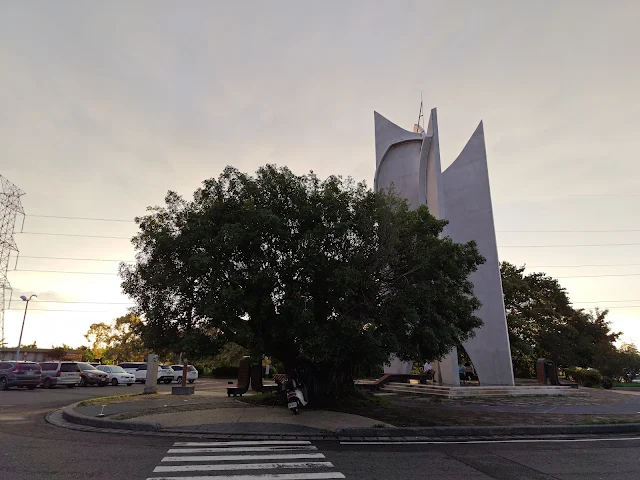 仁義潭水庫 - 紀念碑 - 夕陽