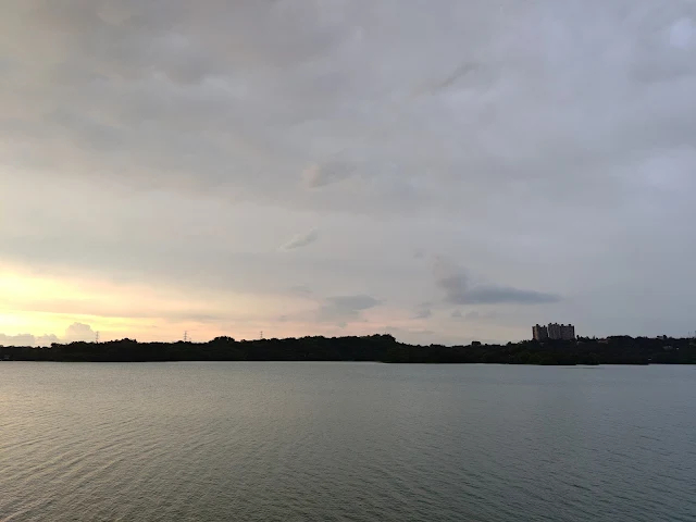 仁義潭水庫 - 大壩步道 - 夕陽