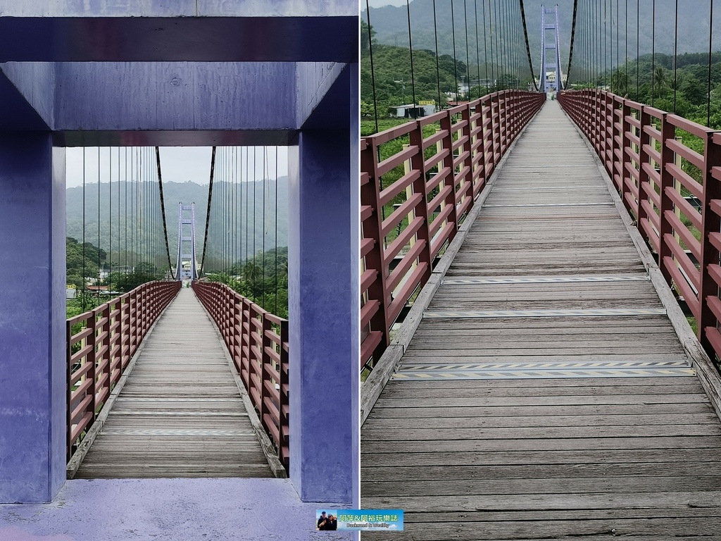 台南之最!楠西永興吊橋!紫色浪漫橫跨曾文溪,飽覽山水風光