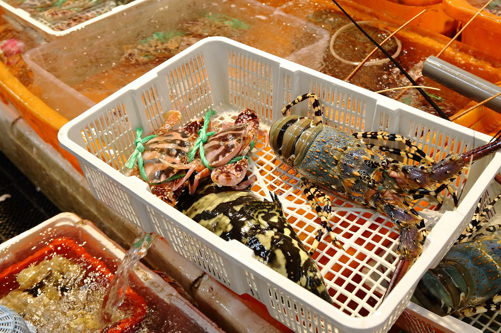 全新龜吼漁夫市集，一樓32攤生鮮攤位、二樓12家代客料理餐廳