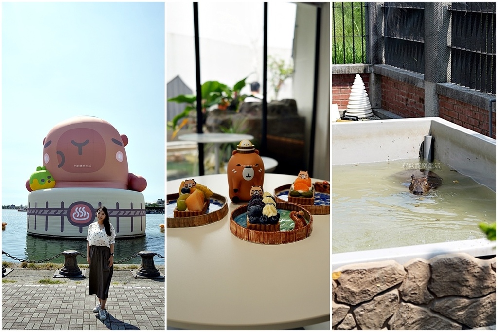 卡比胖拉出沒安平漁人碼頭!巨型水豚裝置 燈光秀超好拍,必訪台南景點攻略。