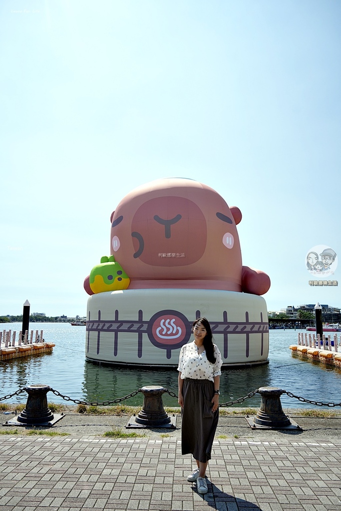 卡比胖拉出沒安平漁人碼頭!巨型水豚裝置 燈光秀超好拍,必訪台南景點攻略。